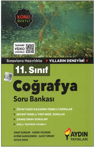 Aydın 11. Sınıf Coğrafya Soru Bankası ürün görseli