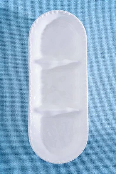 Acar Milano 3 Bölmeli Kayık Tabak - 26 cm - Resim 3