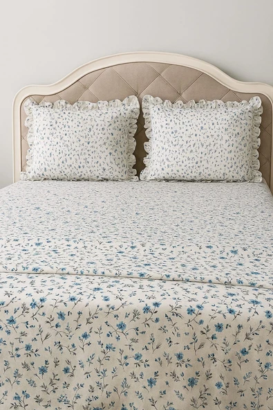 FIRFIRLI YASTIKLI LASTİKSİZ ÇARŞAF SETİ - 3