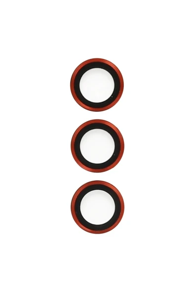 Litae Trend BFS Samsung Galaxy S23 Plus Metal Kamera Lens - Kırmızı