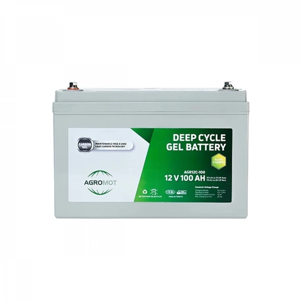 Agromot 12V 100Ah Jel Akü