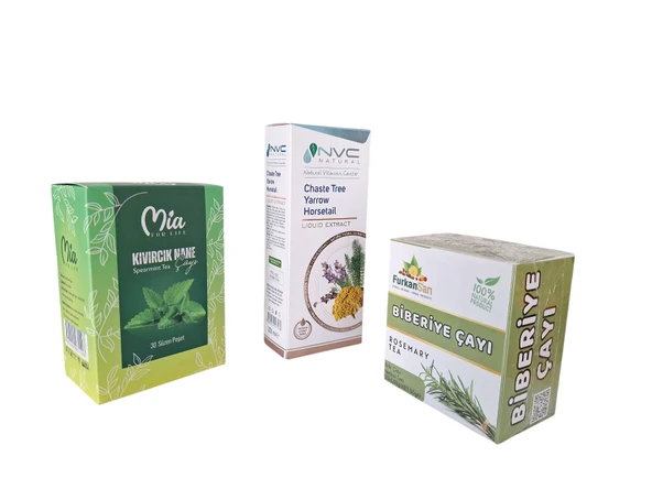 HAYIT TOHUMU - CİVAN PERÇEMİ - KIRKKİLİT EKSTRAT 250 ML & KIVIRCIK NANE ÇAYI & BİBERİYE ÇAYI PREMİUM SET - Resim 2