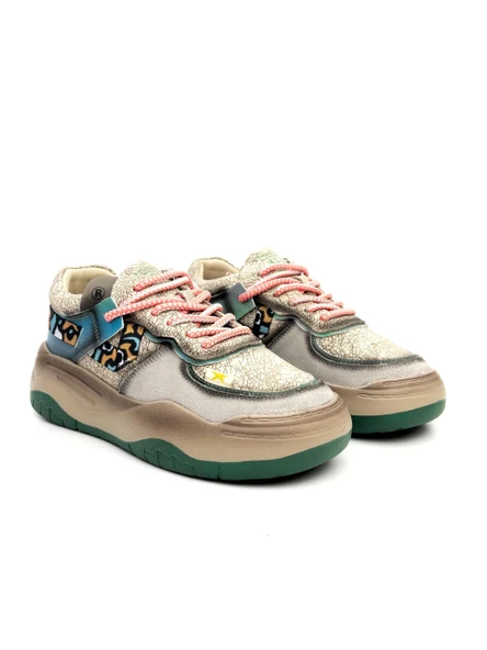 Guja 25K328 Kadın Renkli Kalın Taban Sneaker Ayakkabı - 4