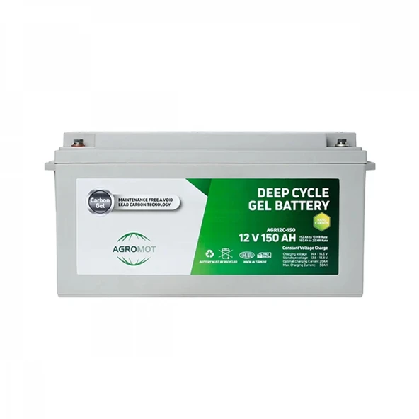 Agromot 12V 150Ah Jel Akü