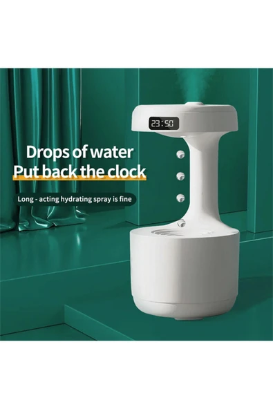 Blackbird LZ599 Yerçekimsiz Hava Nemlendirici | 600 ml Kapasite | Dijital Saatli | Zarif Tasarım - 2