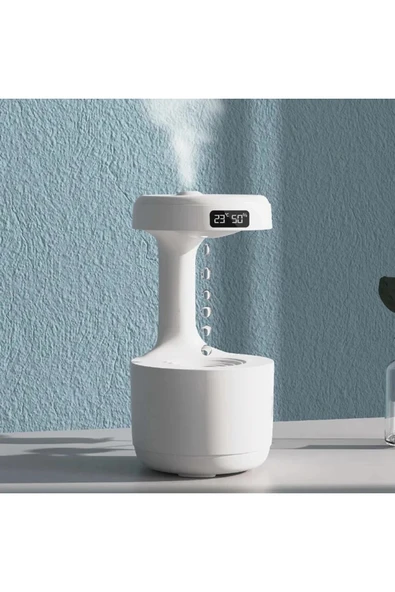 Blackbird LZ599 Yerçekimsiz Hava Nemlendirici | 600 ml Kapasite | Dijital Saatli | Zarif Tasarım - 6