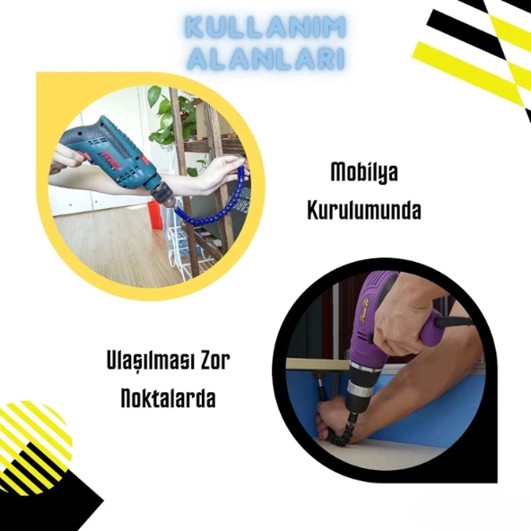 Esnek Şaftlı Tornavida Ucu Seti - Resim 4