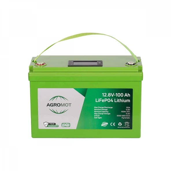 Agromot 12V 100Ah Lityum Batarya