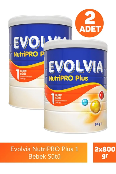Evolvia Nutripro Plus 1 Bebek Sütü 800 gr 2 Adet ürün görseli