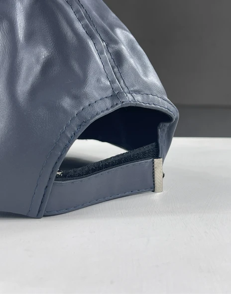 Basic Unisex Ayarlanabilir Deri Şapka - 3