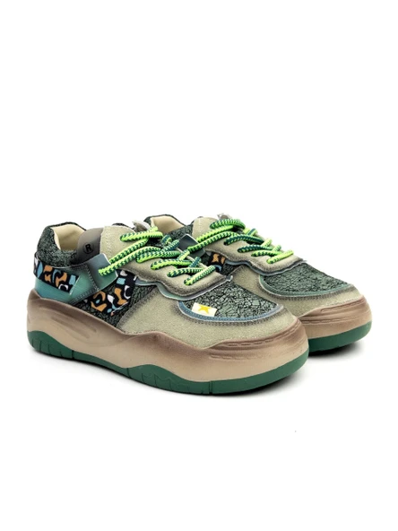 Guja 25K328 Kadın Renkli Kalın Taban Sneaker Ayakkabı - 8