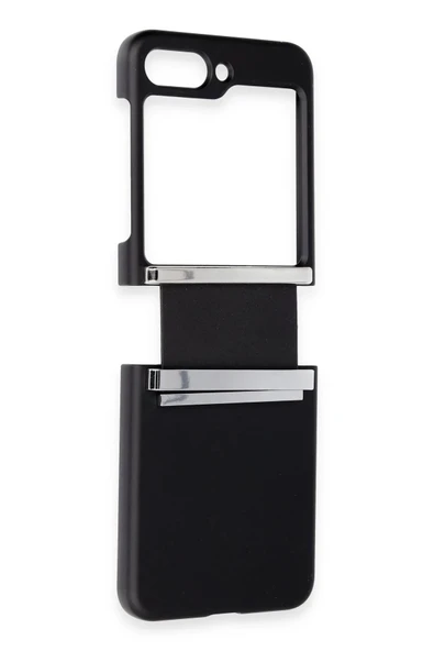 Litae Trend BFS Samsung Galaxy Z Flip 6 Kılıf Belt Flip Kapak - Siyah - Resim 2