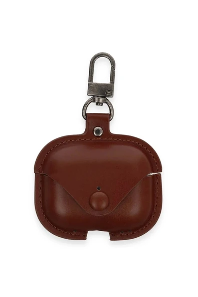 Litae Trend BFS Airpods 3 (3.nesil) Çanta Deri Kılıf - Kahverengi