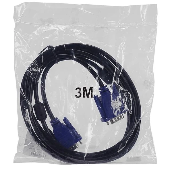 Hytech HY-VGA113 Erkek/Erkek 3 Metre Vga Görüntü Data Kablosu - 3