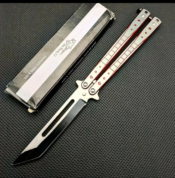 AlsepeteAvm Kırmızı Tanto Kamp Çakısı - Resim 2