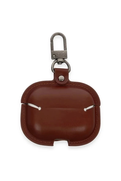 Litae Trend BFS Airpods 3 (3.nesil) Çanta Deri Kılıf - Kahverengi - 2