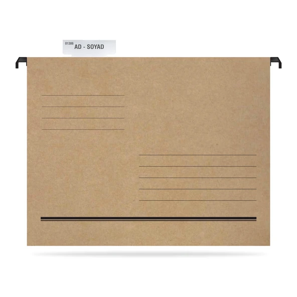 Tunakart ASD2003 Plastik Çubuklu Askılı Telli Dosya 10'lu Paket - 2