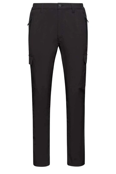 2AS Barunas Erkek İnce Softshell Kargo Pantolon Siyah