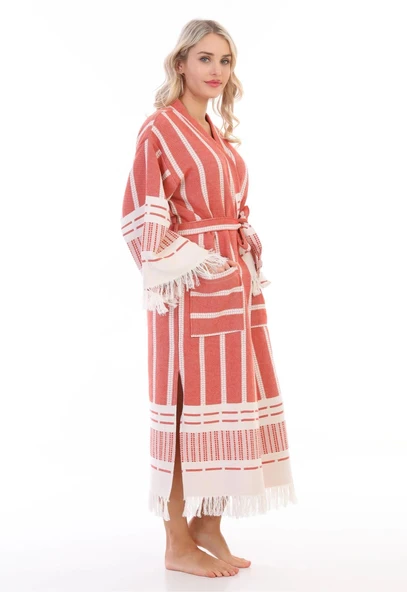 Astrea %100 Pamuk Peştemal Bornoz - 3