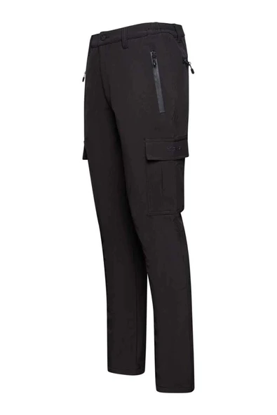 2AS Barunas Erkek İnce Softshell Kargo Pantolon Siyah - 2