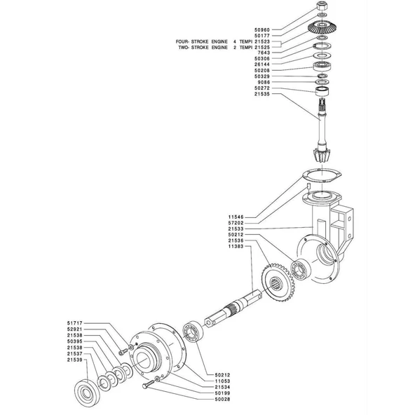 Grillo 11500-3500 Çapa Makinası Diferansiyel Ayna Dişlisi ürün görseli