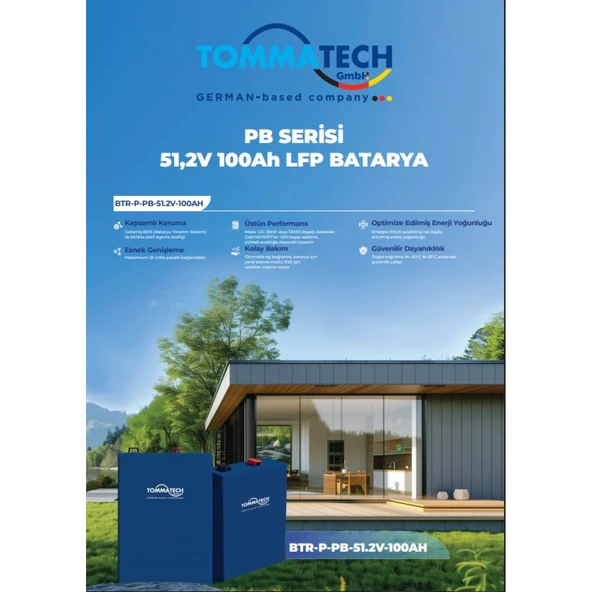 TommaTech PB Serisi 51.2V 100Ah LFP Lityum Batarya - 2