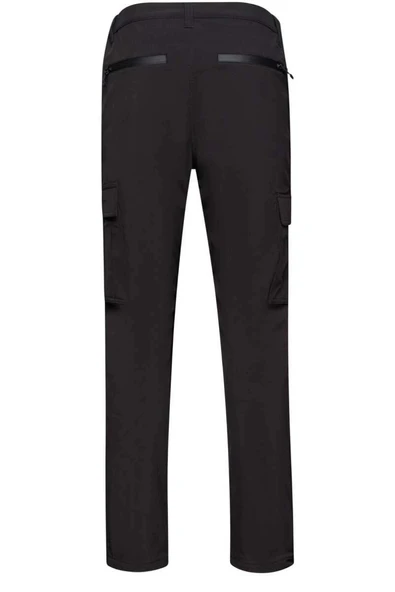 2AS Barunas Erkek İnce Softshell Kargo Pantolon Siyah - 3