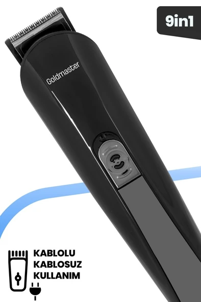 GOLDMASTER Filinta 9 In 1 Standlı Kablosuz Kablolu Hızlı Şarj Erkek Bakım Seti (ADAPTÖRLÜ) - Resim 3