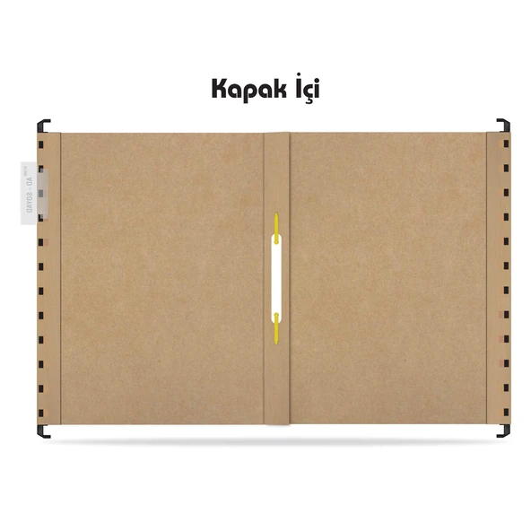 Tunakart ASD2003 Plastik Çubuklu Askılı Telli Dosya 25' li Paket - 3