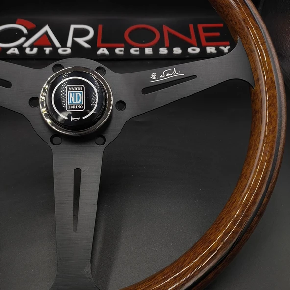 Nardi Ahşap Direksiyon 35cm-Siyah Mat Gövde-Ojinal 1. Sınıf Premium Direksiyon - Resim 3