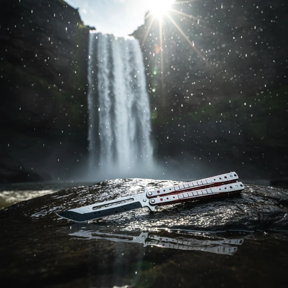 AlsepeteAvm Kırmızı Tanto Kamp Çakısı ürün görseli