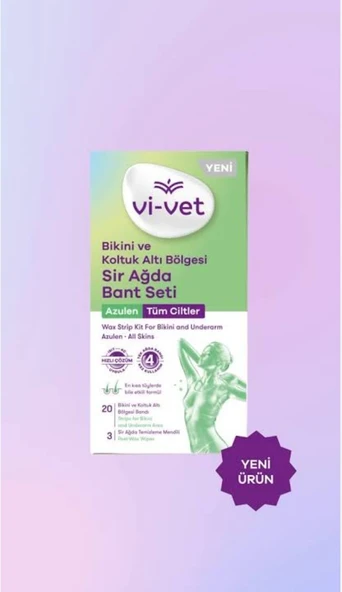 Vi vet Bikini ve  Koltuk Altı Bolgesi Sir Ağda Bant Seti