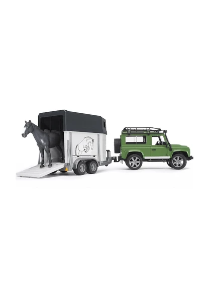Bruder Land Rover Arazi Aracı & At Nakil Aracı 02592 Lisanslı Ürün ürün görseli 1