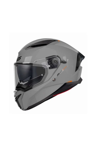 Panther SV Solid A12 Gloss Gray Güneş Vizörlü Full Face Motosiklet Kaskı ürün görseli