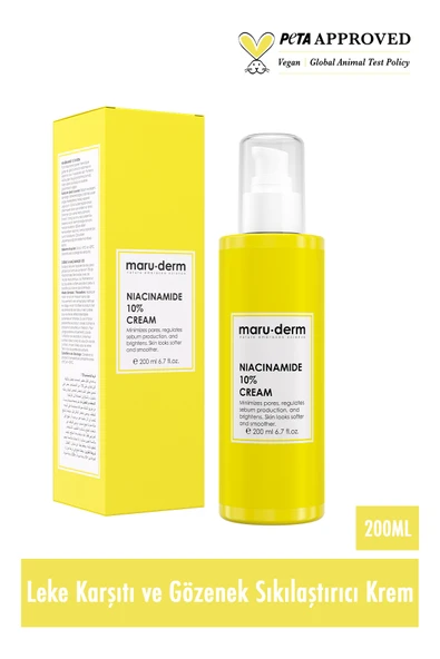 Maruderm Niacinamide %10 Leke Karşıtı Ve Gözenek Sıkılaştırıcı Krem 200 ml - 2
