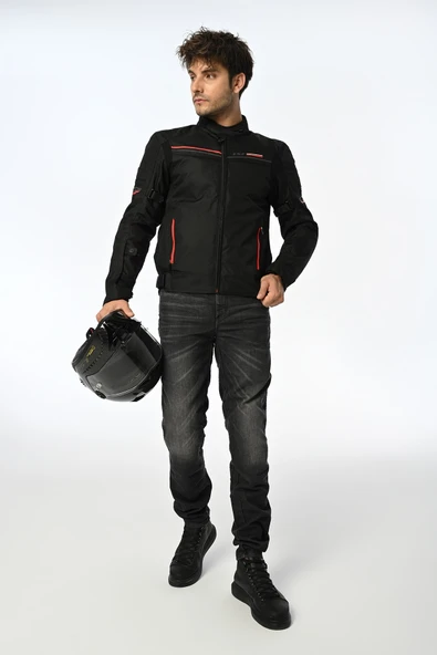 LS2 SHADOW MONT SİYAH-KIRMIZI - 6