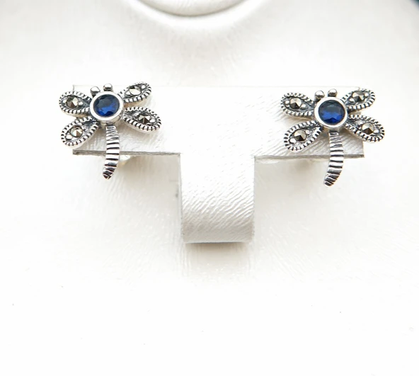 925 Ayar Gümüş Çocuk Küpesi skü00030 - Resim 3