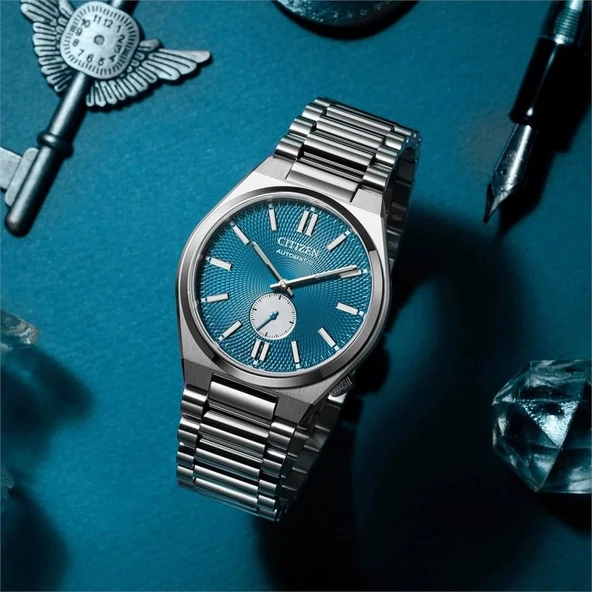 Citizen Tsuyosa Small Second NK5010-51L Erkek Kol Saati - Resim 4