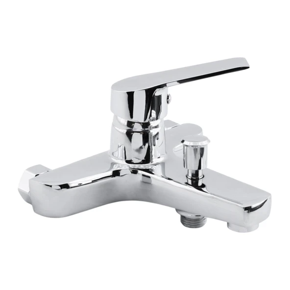 Banyo Bataryası Duvar Tipli Lavabo Mutfak Duş Musluğu Lüks Batarya Sıcak Soğuk Çift Su Girişli - Resim 2