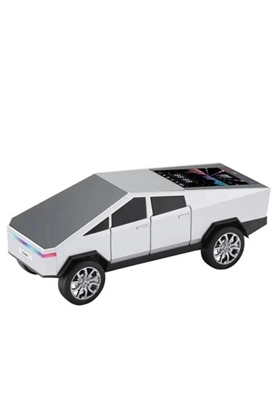 D68 Cyber Model Araba Tasarımlı Bluetooth Hoparlör 15w Güçlü Ses Rgb Led /tws/usb Beyaz - Resim 2