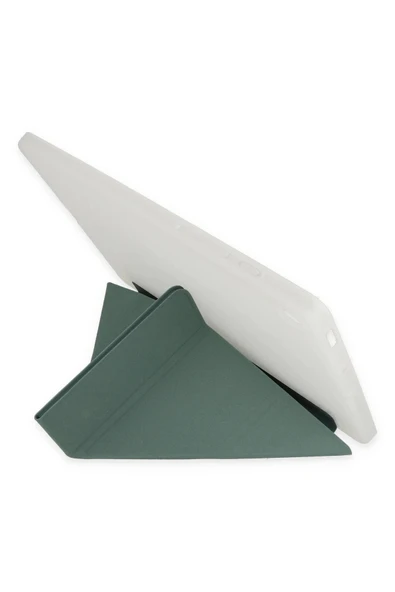 Litae Trend BFS Xiaomi Redmi Pad SE Kılıf Kalemlikli Mars Tablet Kılıfı - Koyu Yeşil - Resim 4