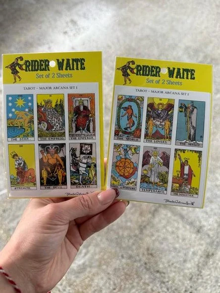 Rider Waite Tarot 2li Sayfa Sticker