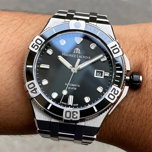 Maurice Lacroix ML-AI6058SS002330-2 Erkek Kol Saati AI6058SS0023302 - Resim 3