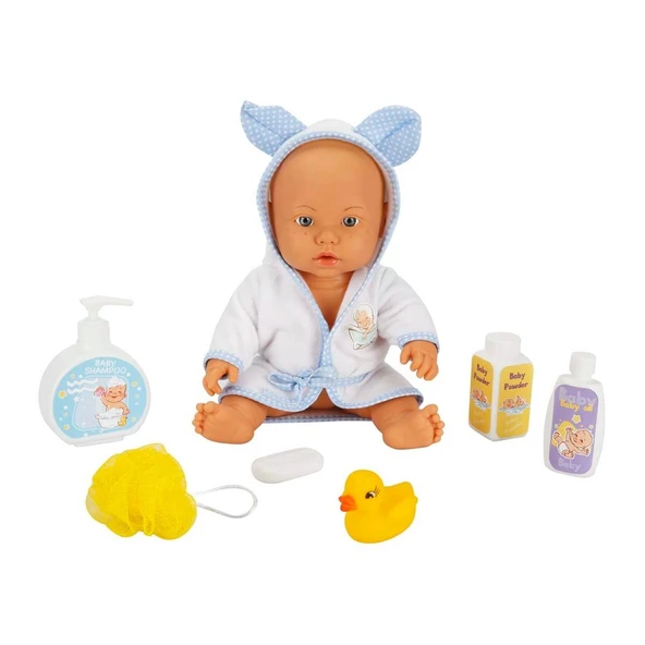 Bebelou Banyo Zamanı 35cm Konuşan Bebek 23877 Mavi ürün görseli 1