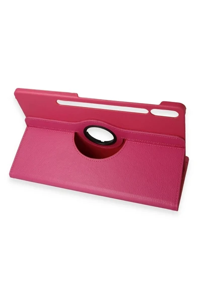 Litae Trend BFS Samsung Galaxy X610 Tab S9 FE Plus 12.4 Kılıf 360 Tablet Deri Kılıf - Pembe - Resim 4