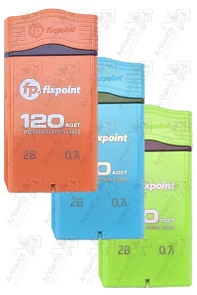 Kalem Ucu 120 li 0.7 mm 2B 3 Paket Fixpoint Çoklu Versatil Kalem Uç Mekanik Uçlu Otomatik Kurşun Kalem Ucu 60 mm Yumuşak