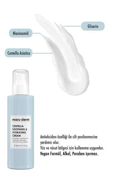 Maruderm Cica Centella Cilt Bakım Kremi 200 Ml - Resim 3