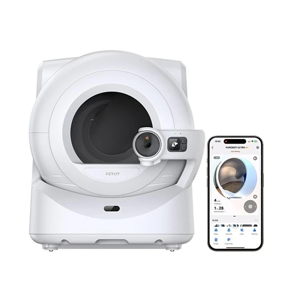 Petkit Purobot Ultra Akıllı Kedi Tuvaleti Beyaz