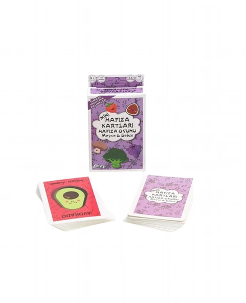 MİNİ HAFIZA KARTLARI HAFIZA OYUNU MEYVE & SEBZE ürün görseli