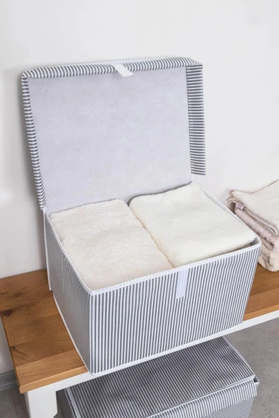 Alas Home Kapaklı Kutu Hurç Mini 40x30x26 Cm - Resim 4